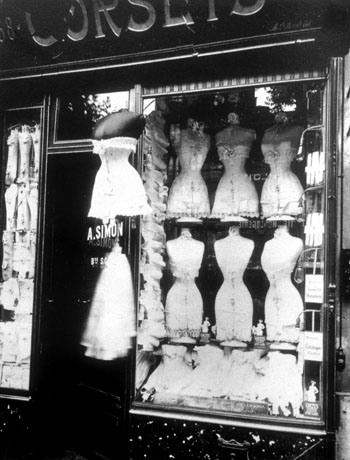 Eugene Atget Corsets Boulevard de Strasbourg, 1912